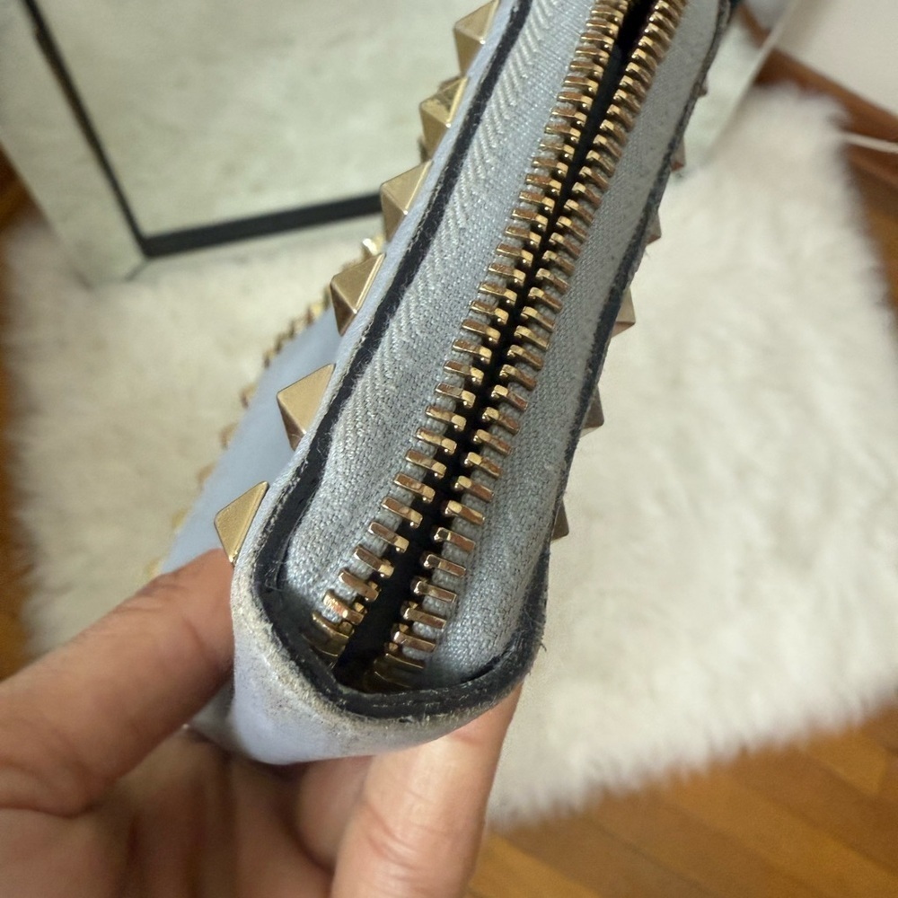 Valentino Wallet with Gold Studs - Picture 10 of 15